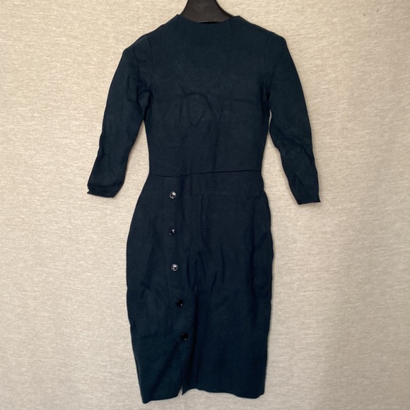 Ann Taylor Bodycon Green Sweater Dress Womens Size XS - Picture 9 of 13